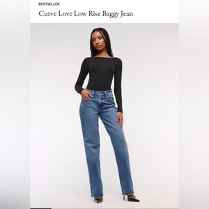 Abercrombie & Fitch 90’s Baggy Low Rise Curve Love-NWOT